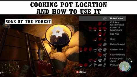 Sons Of The Forest: How To Catch And Cook Fish .